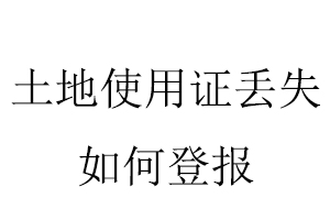 土地使用证丢失如何登报找我要登报网