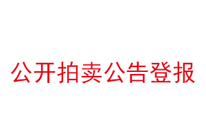 公开拍卖公告登报找我要登报网