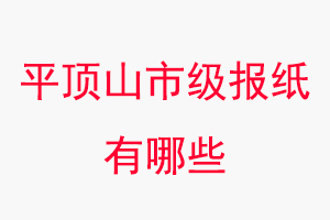 平顶山报纸有哪些，平顶山市级报纸有哪些找我要登报网