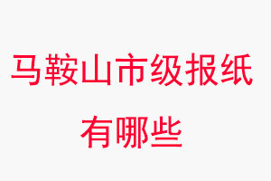 马鞍山报纸有哪些，马鞍山市级报纸有哪些找我要登报网