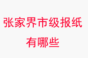 张家界报纸有哪些，张家界市级报纸有哪些找我要登报网