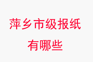 萍乡报纸有哪些，萍乡市级报纸有哪些找我要登报网